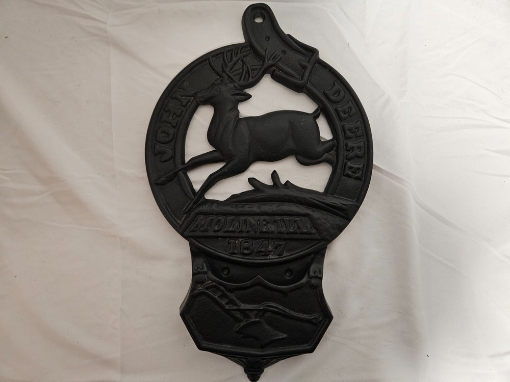 JOHN DEERE 1847 MOLINE IL CAST IRON LETTER HOLDER MAIL BOX DSO-085