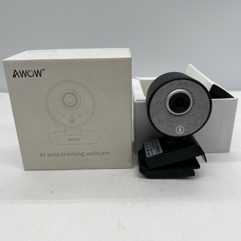 Awow AI auto tracking WebCam open box model W66/B 1080 P