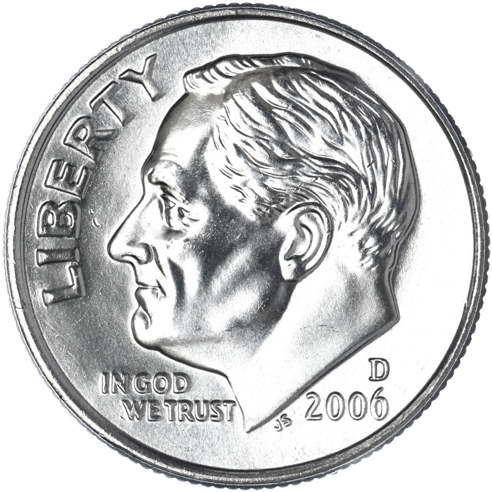 2006 D Roosevelt Dime Gem BU US Coin
