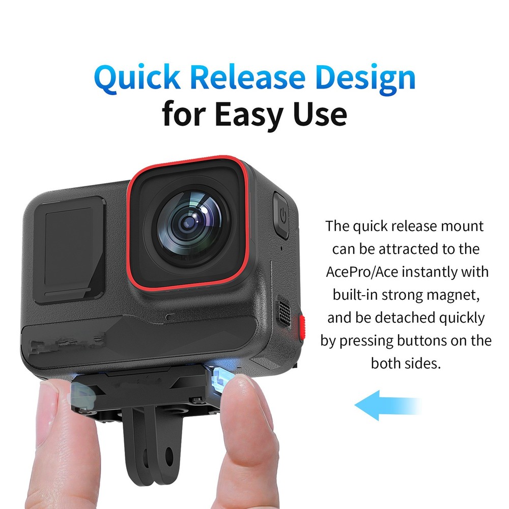 Magnetic Quick Release Base ABS Camera Base For Insta360 Ace Pro/Ace Camera