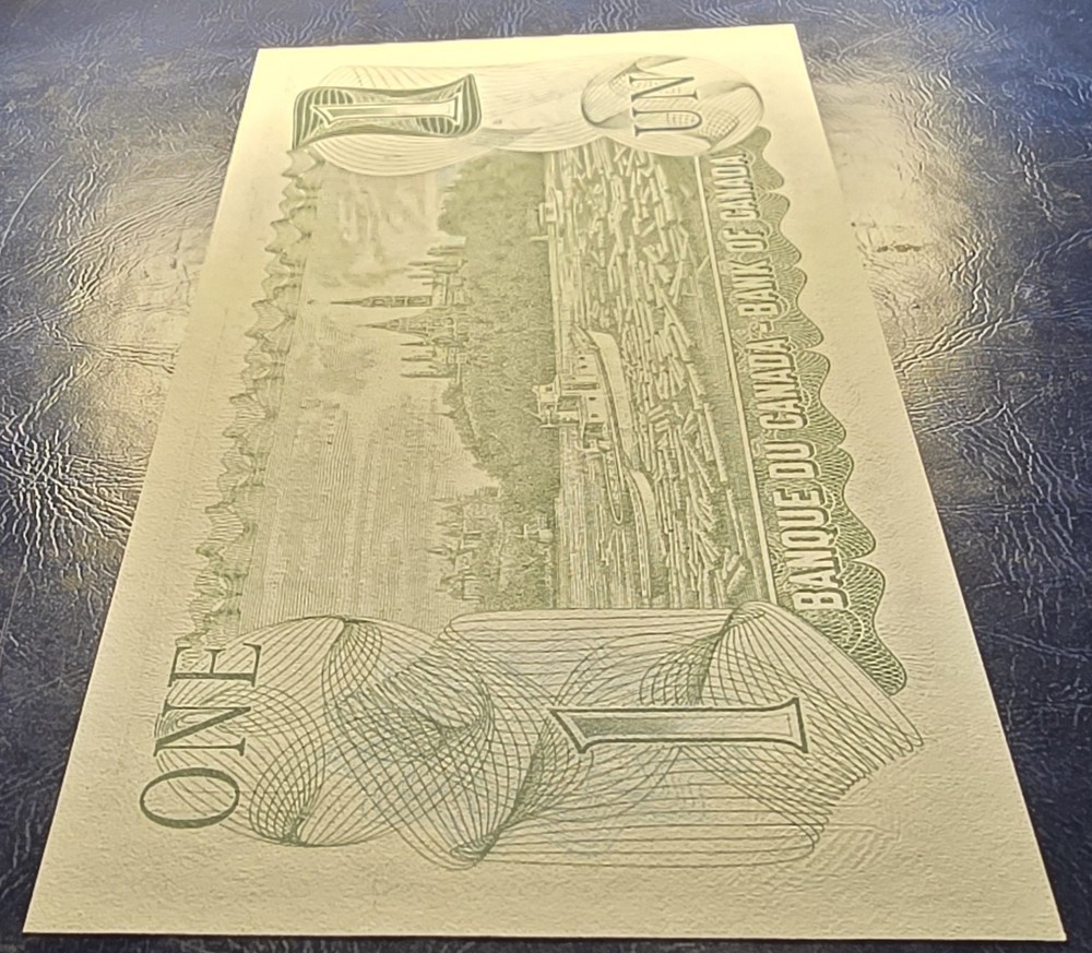 1973 Canada $1 Dollar - Crow Bouey - Short Run EAX Prefix - GEM Uncirculated