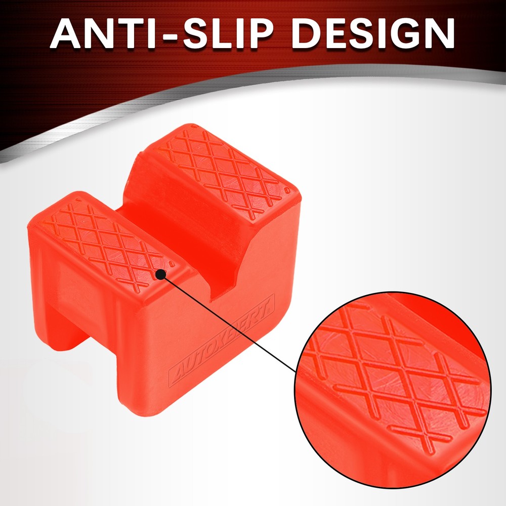 2xCar Axle Jack Pad Lifting Stand Pad Adapter Frame Rail Protector Polyethylene