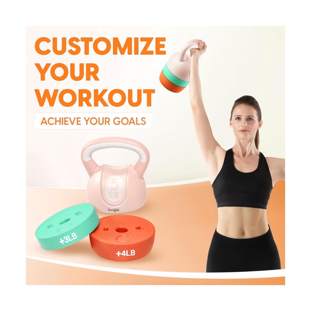 Yes4All Kettlebell Sets - Adjustable Kettlebell Set for Strength Tr... Fast Ship