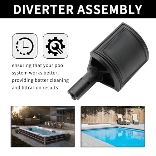 2 Pack 270075 Diverter Assembly, Replacement for Pentair 2 inches, Black