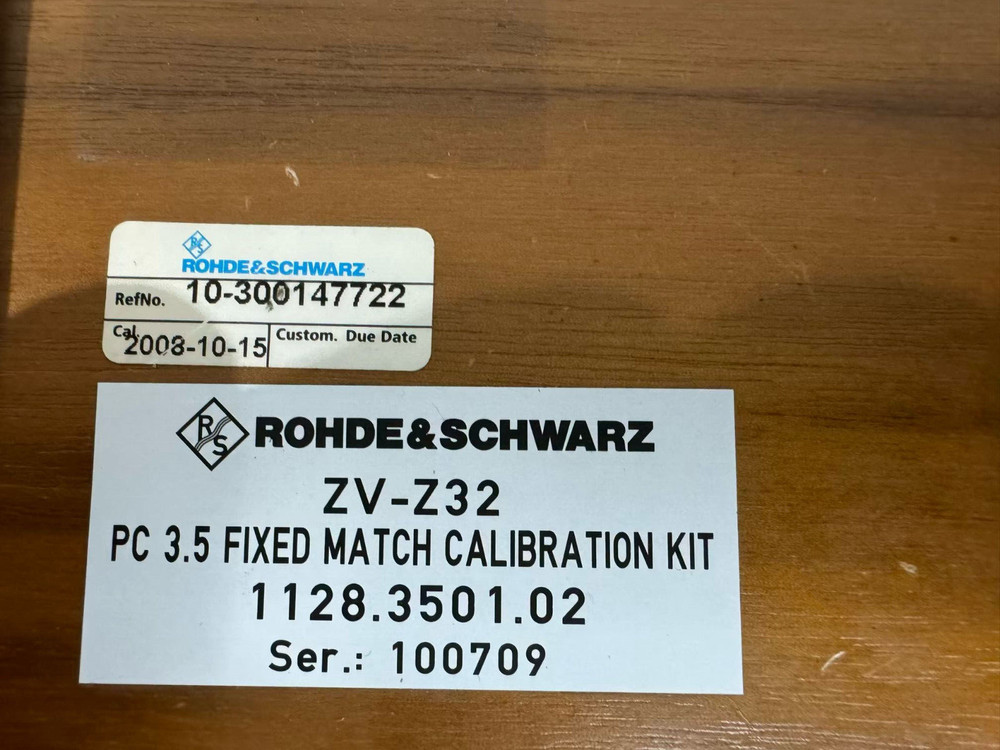 Rhode & Schwarz ZV-Z32 PC 3.5 Fixed Match Calibration Kit