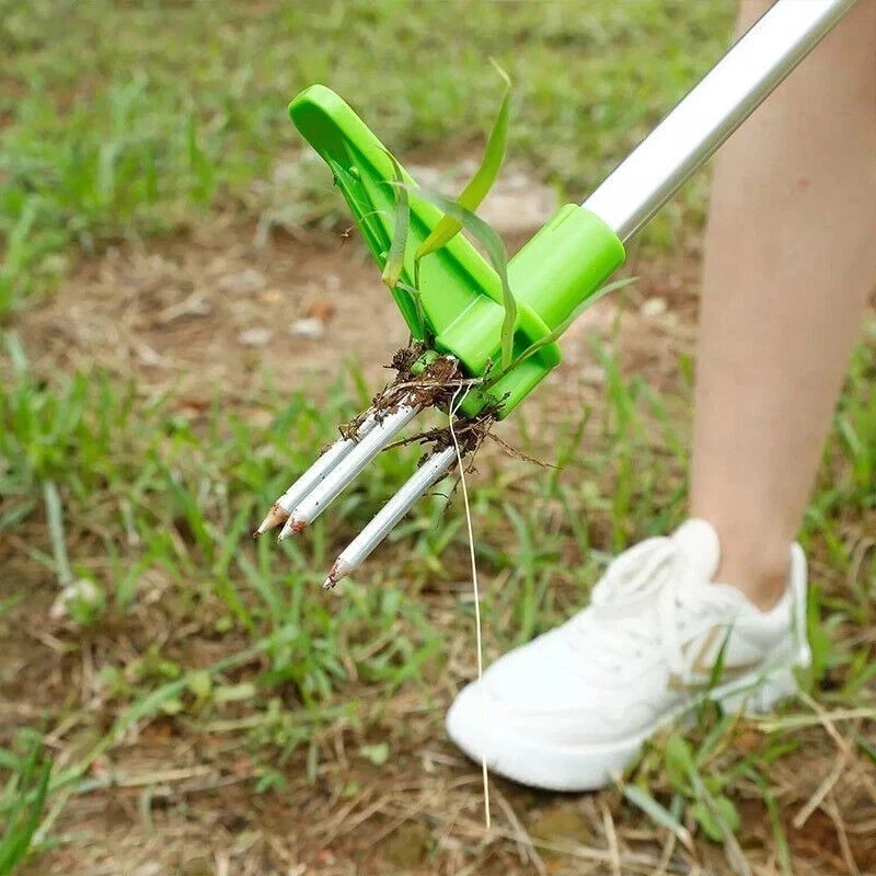 Weeder Root Remover Outdoor Long Handle Killer Weed Puller Removable Stand Up