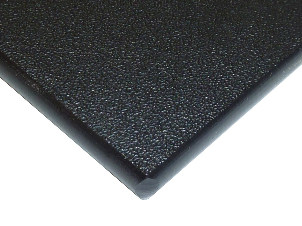 End Cuts White & Black HDPE Polyethylene Plastic Sheet Textured