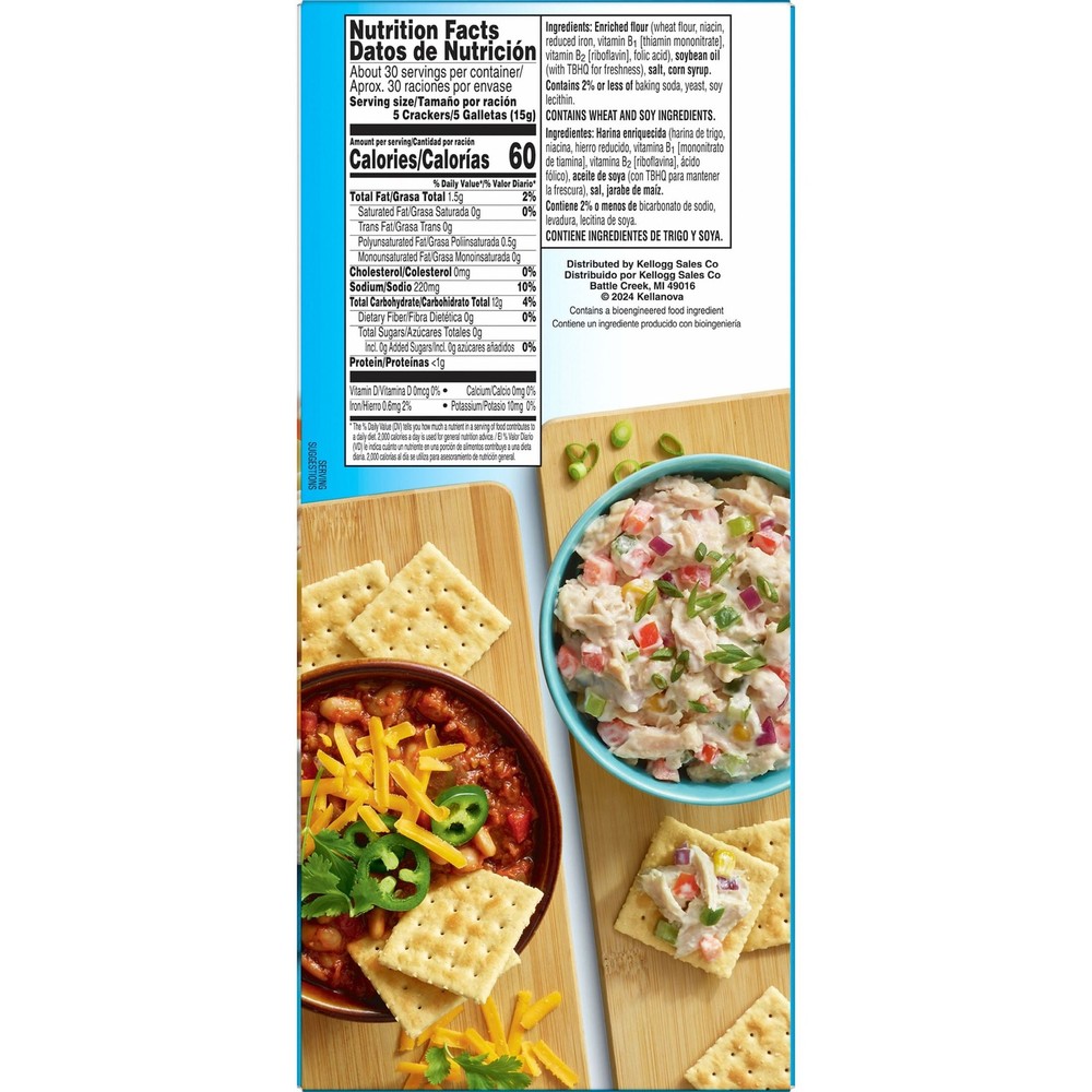 Krispy Original Saltine Crackers Soup Crackers 16 oz