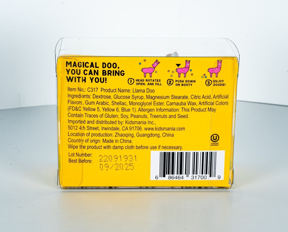 Llama Doo Candy Dispenser Poop Candy - NEW
