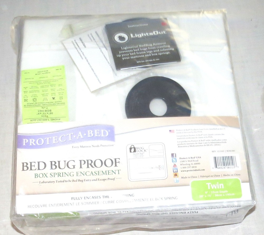 Protect-A-Bed Bed Bug Proof Box Spring Encasement TWIN - NEW