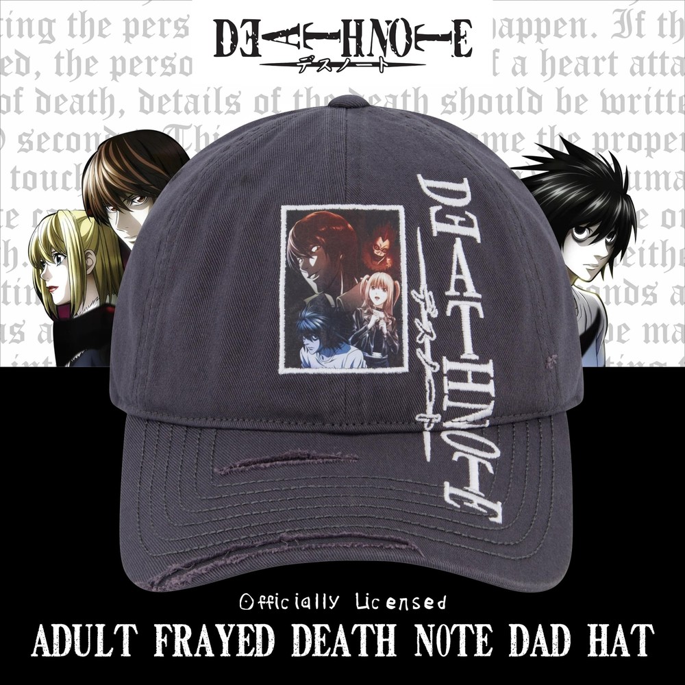 Death Note Hat, Adjustable Baseball Cap with Curved Brim, One Size