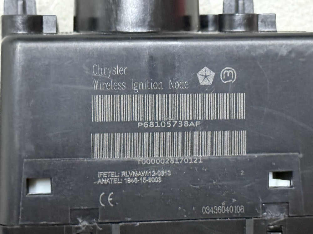 Dodge Chrysler Jeep Wireless Ignition Switch Module +Key 68105738 VIN PROGRAMMED