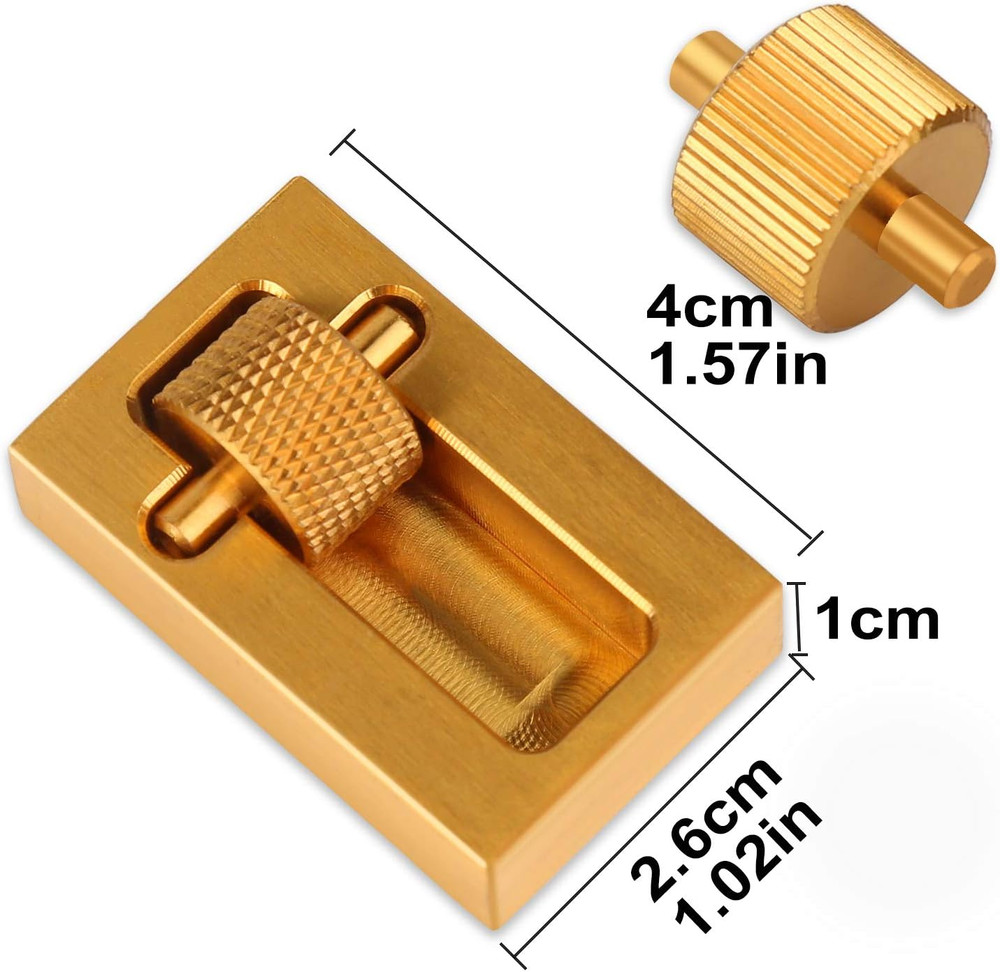 Leather Edge Paint Tool with 2 Brass Rollers, Essential Edge Printing To