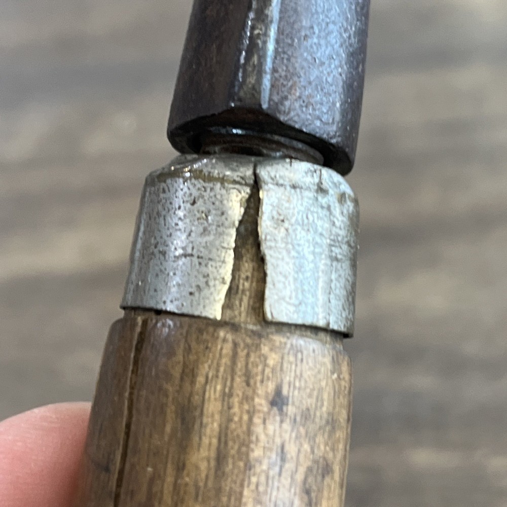 2 - VINTAGE Wood Handle Multitool Bit Holders Assorted bits Handle Storage