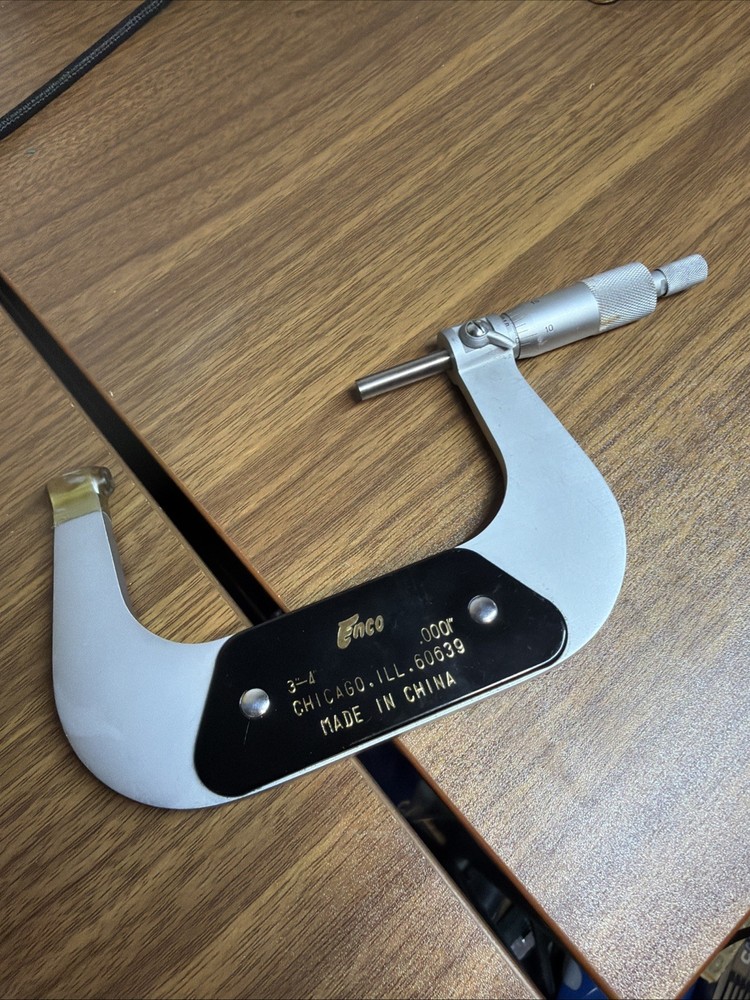 ENCO Model 605-04 Micrometer 3"-4" .0001"