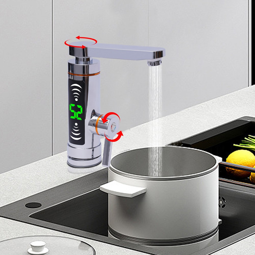 Electric Instant Hot Shower Kitchen Faucet Tankless Water Heater 3000 W US HOT