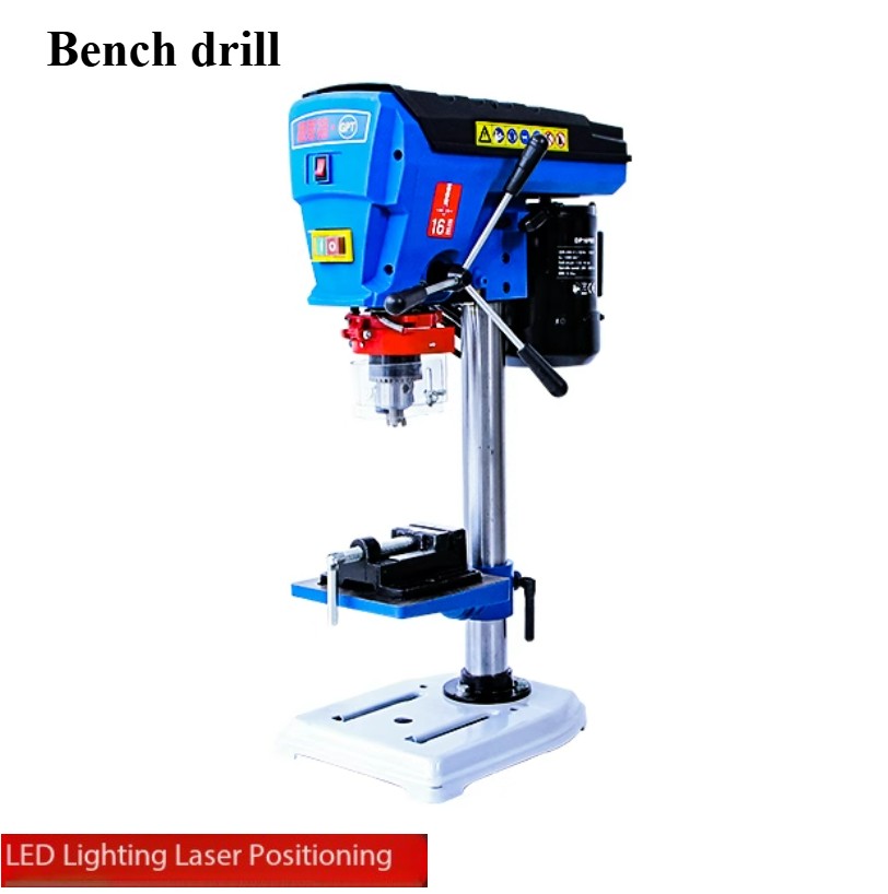 500W Laser Bench Drill with LED Light Multi-functional Mini Electric Drill