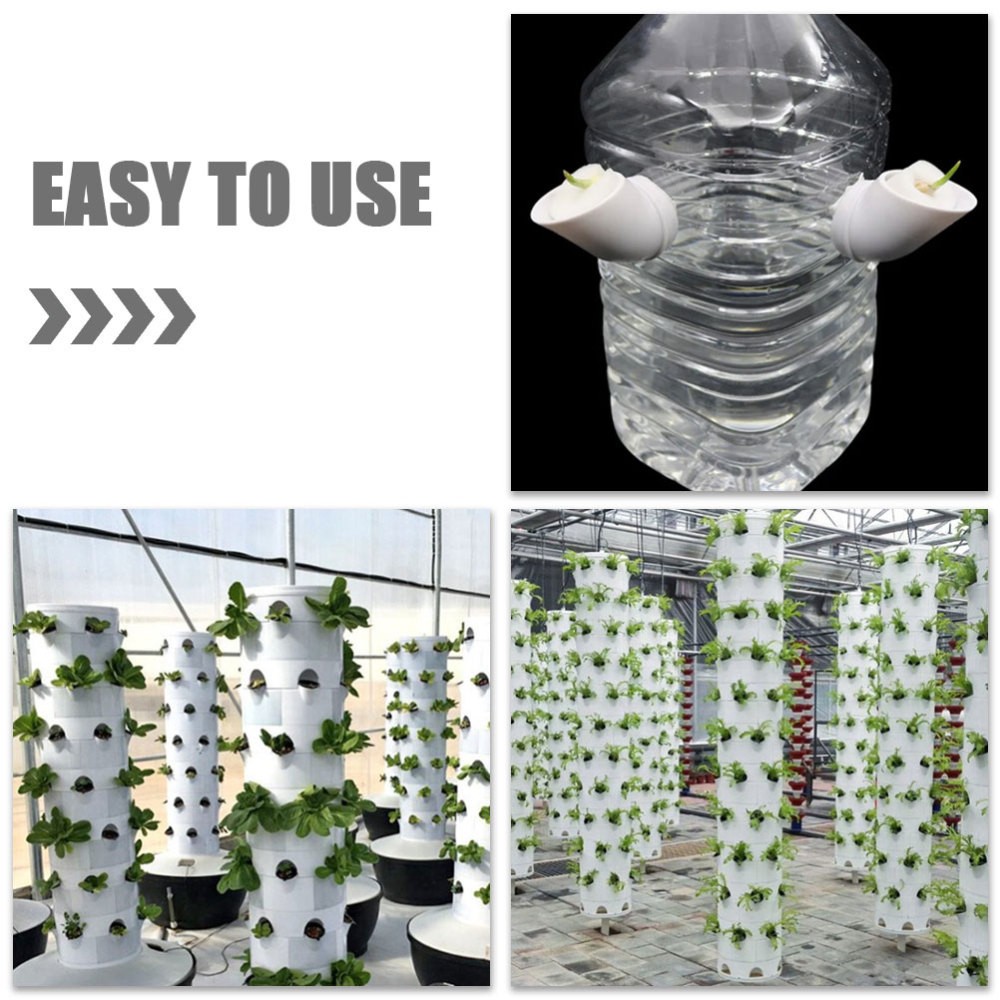 Hydroponic Tower Sponge Plastic Cups Hydroponic Planting Grow Cups