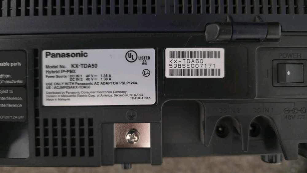 Panasonic KX-TDA50 Hybrid IP-PBX Control Unit
