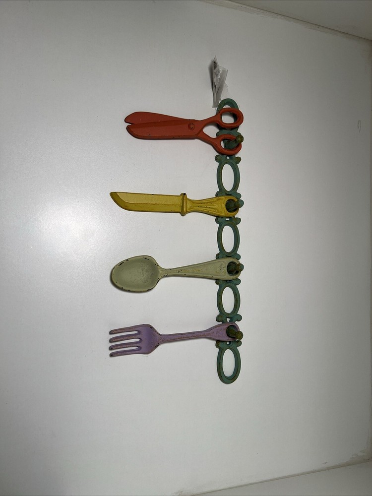 Cast iron kitchen decor with hanger