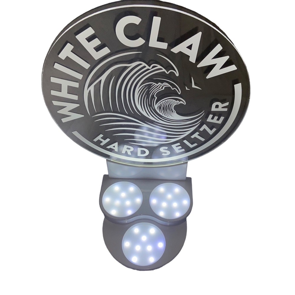 Pre-owned White Claw Bar Back Light Up Display
