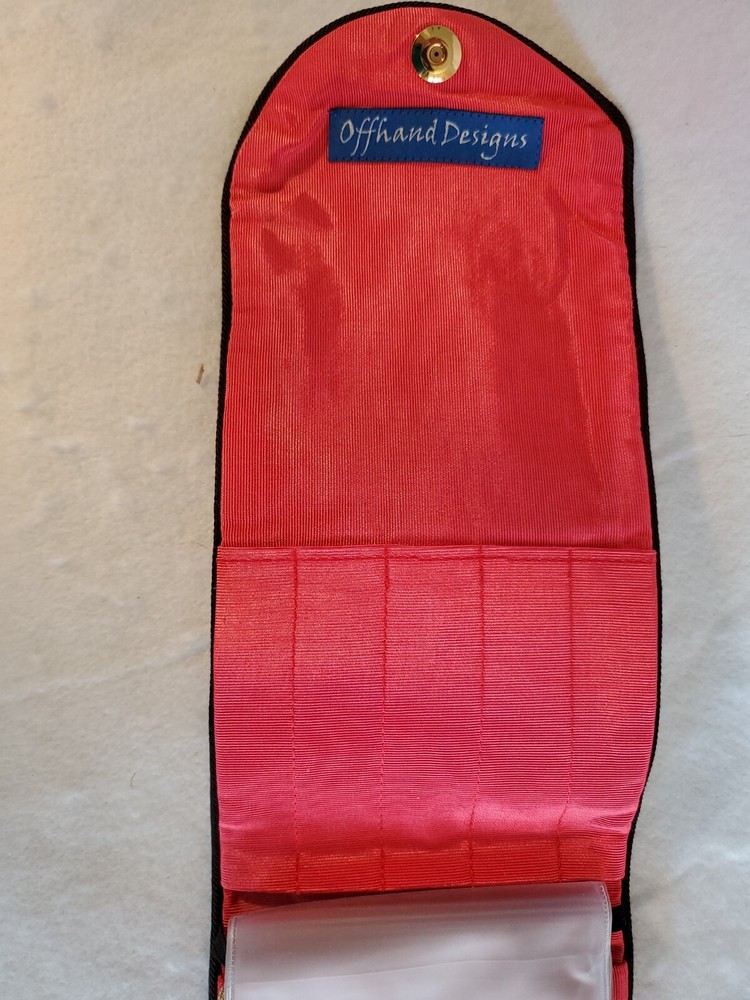 Offhand Designs Interchangeable Circular Needle Case Black & Off White Pattern