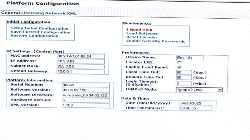 Harmonic DiviCom R-Ion-4 Multichannel MPEG-2 Encoder 4x AIC