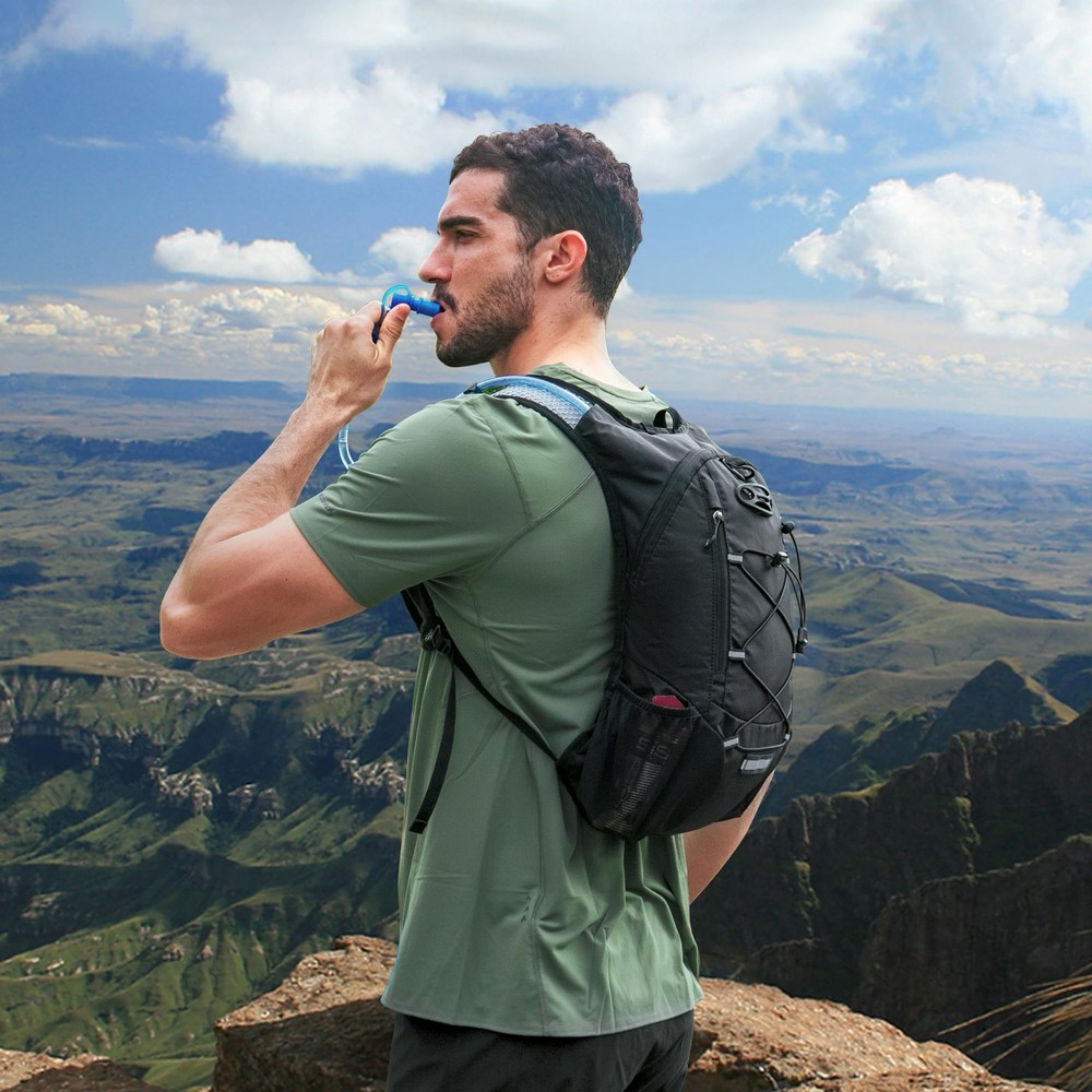 Lightweight Hydration Backpack, Running Backpack with 2L Water Bladder, Hydro...