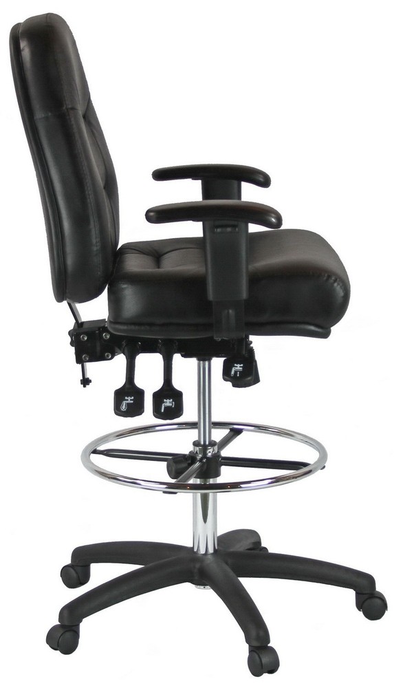 Harwick Multi-Function Leather Drafting Chair [100KL]