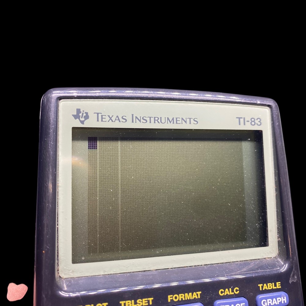 Texas Instruments TI-83 Graphing Calculator With Cover Working PLEASE READ