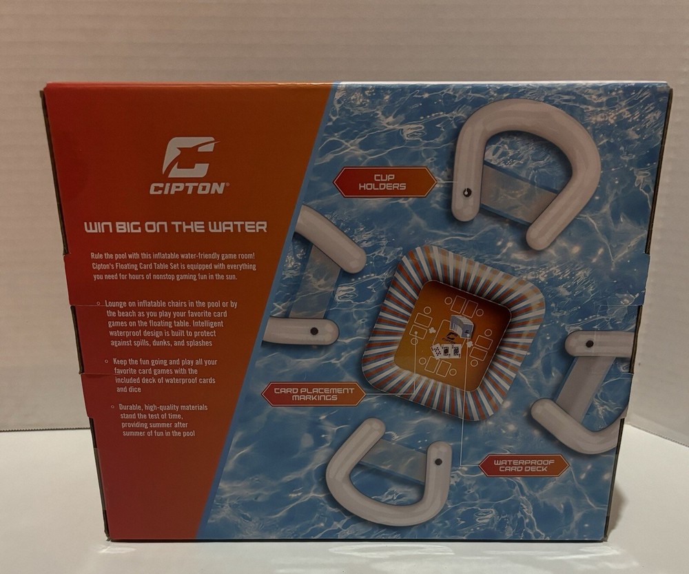 Cipton Inflatable Card Game Table Set - Pool Toys