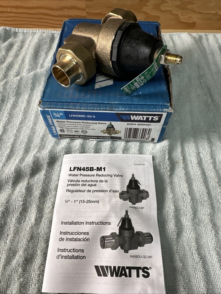 Watts LFN45BM1-DU-S Backflow Preventer Water Technologies *NO Union*