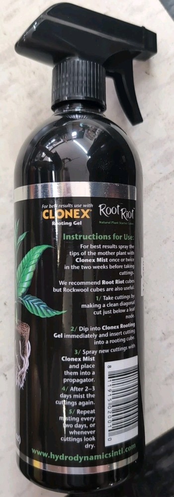 HydroDynamics Clonex Mist 750ml Hydroponic Propagation