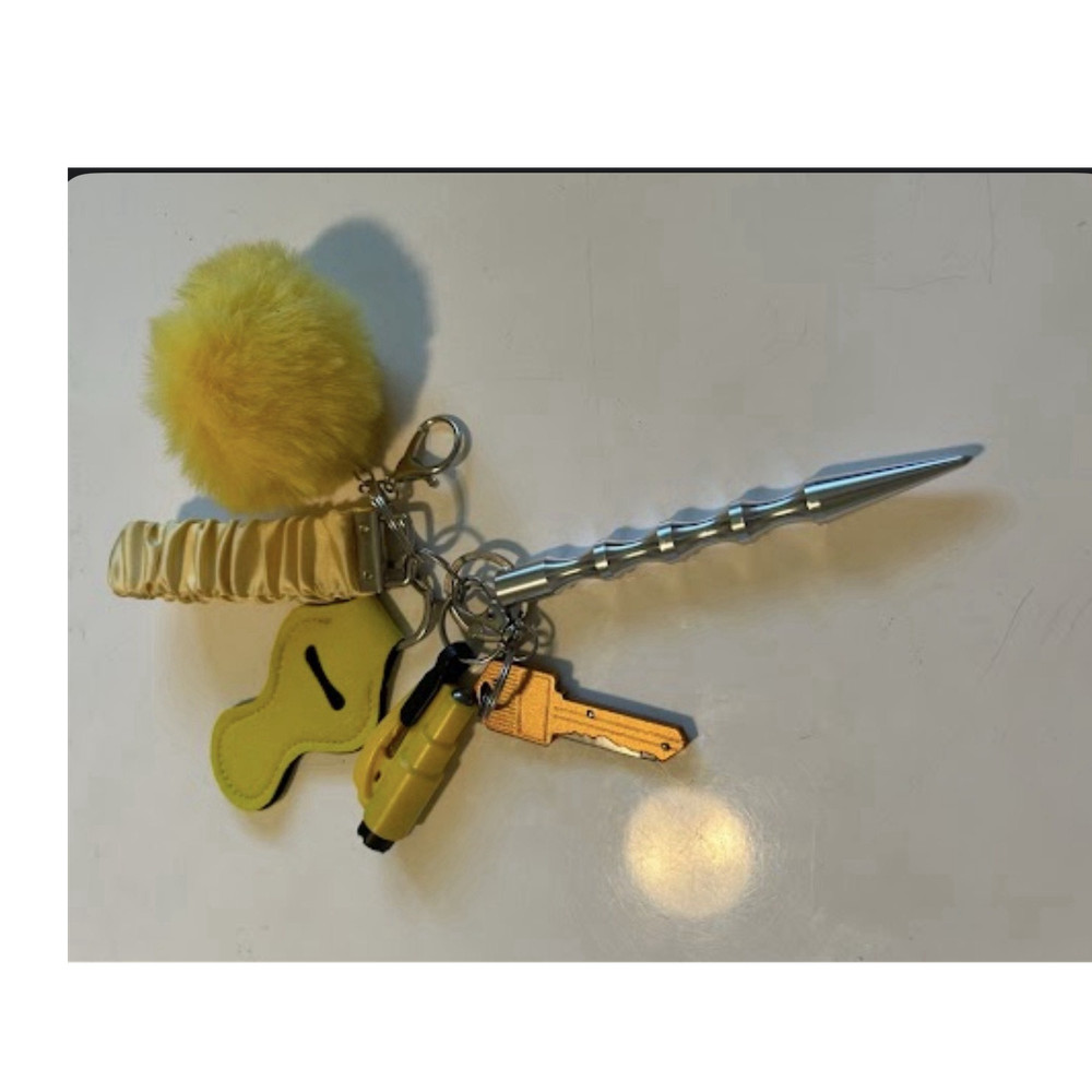 Yellow Personal Security Keychain