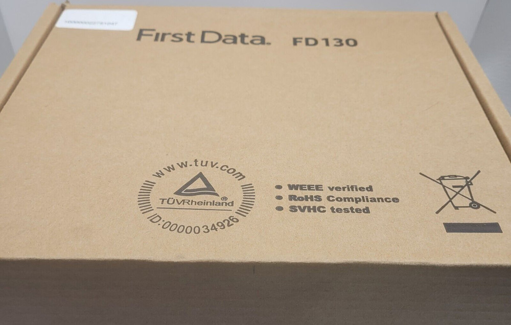 FD130 First Data Credit Card Terminal with Cables Cords & Box