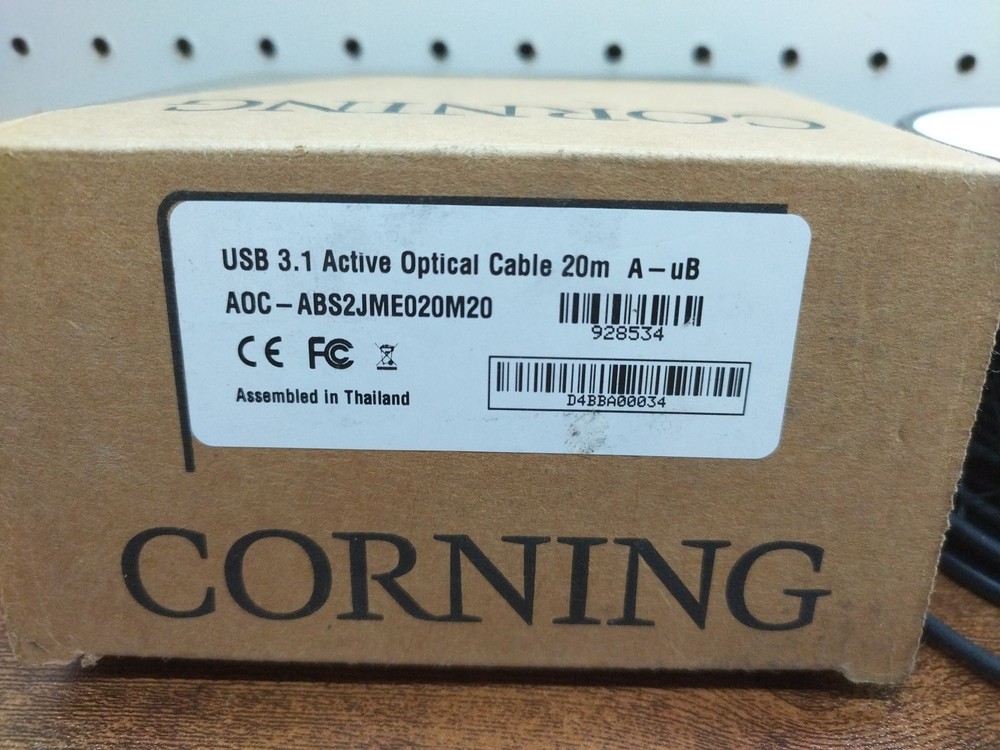 Corning Active Optical Cable USB 3.1 A to Micro B 20 Meter