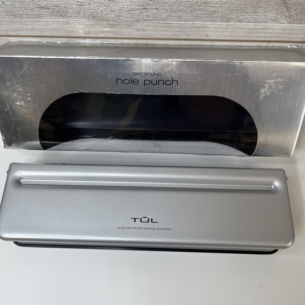 TUL Discbound Hole Punch Custom Note-Taking System Adjustable 12-Hole Open Box