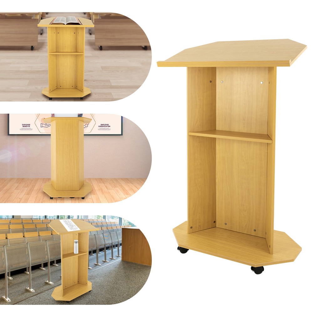 Movable Desk Conference Presentation Stand Presentation Standing for Classroom