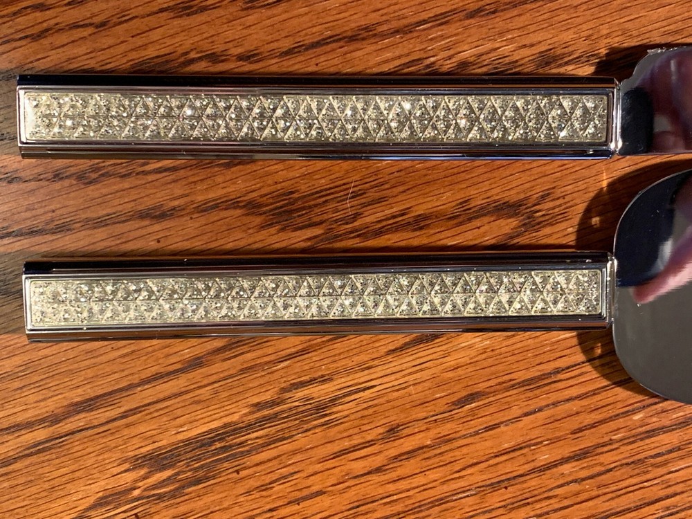 Gorham 2 Pc "Razzle Dazzle" Dessert Set Cake Knife & Server Wedding Stainless