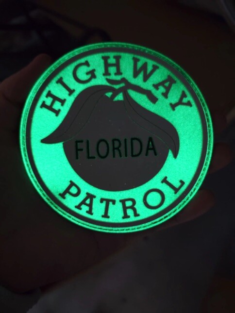 FHP Glow In The Dark Hook And Loop Patch PVC