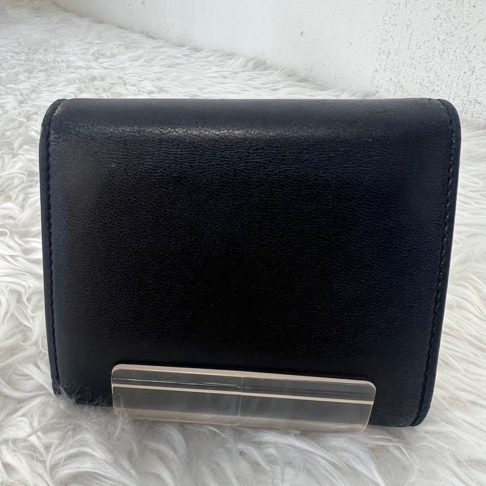 CELINE Compact Wallet Triomphe Canvas Folded Wallet From Japan