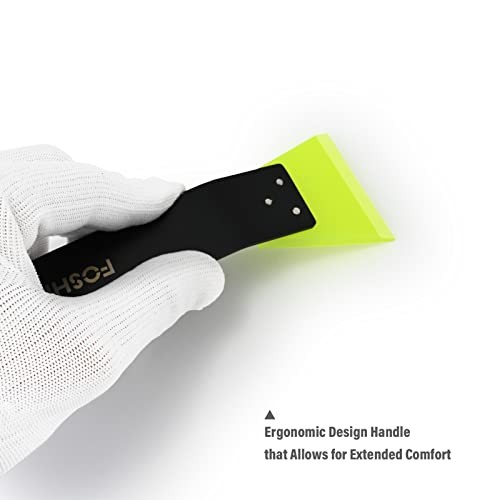 2 Pack Small Squeegee for Vinyl, Stainless Steel Handle Mini Squeegee for