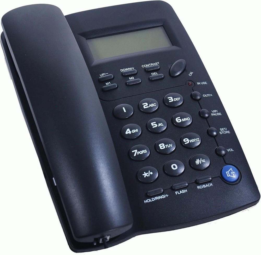 Stylish Desk Phone with Caller ID & Speaker Function