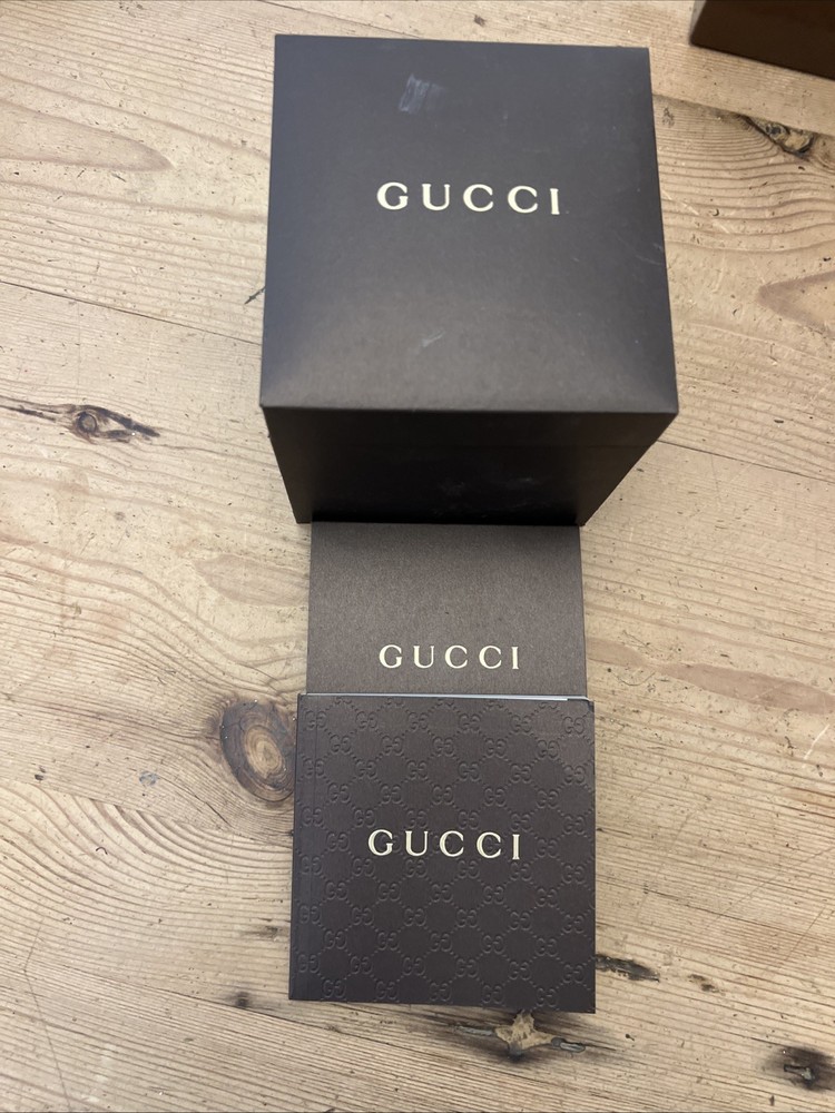 GUCCI 3 Watch Box’s + Booklets