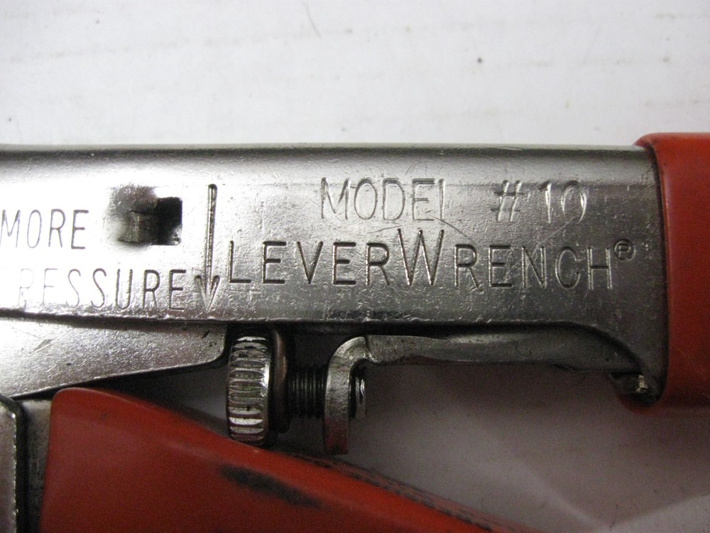 LeverWrench Leverage Tools Locking Adjustable Locking Pliers Model #10