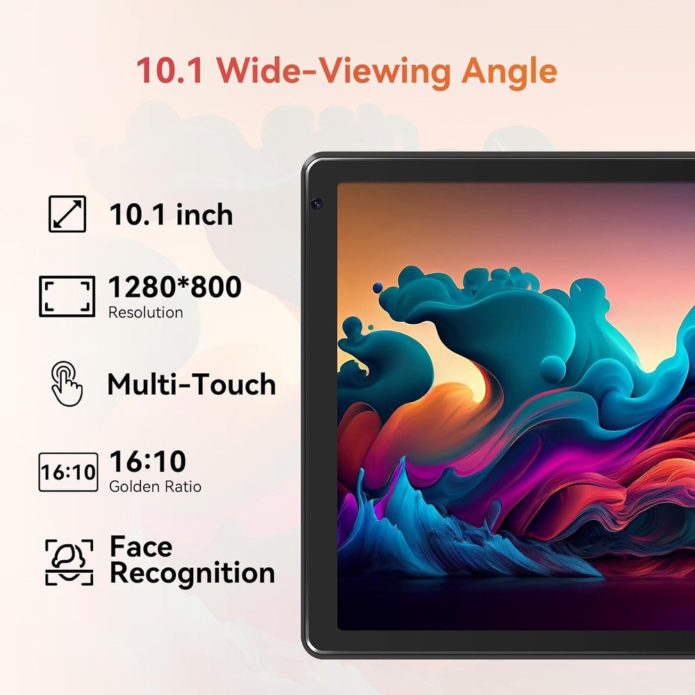 URAO 10.1" Android Tablet with Octa-core Processor 10GB RAM 128GB ROM HD IPS