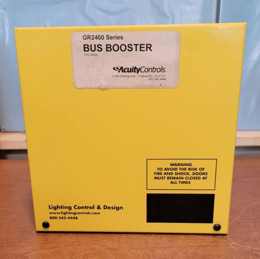 NEW LIGHTING CONTROL & DESIGN GR2400 BUS BOOSTER Read Description