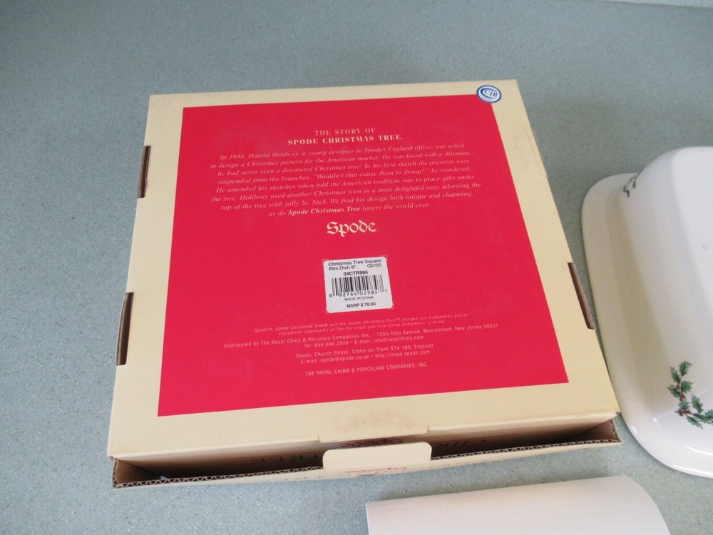 Spode Christmas design Square Rim Dish