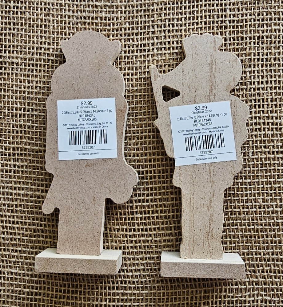 2 Nutcracker Suite Mouse King & Nutcracker 6.25" Standing Christmas Decor