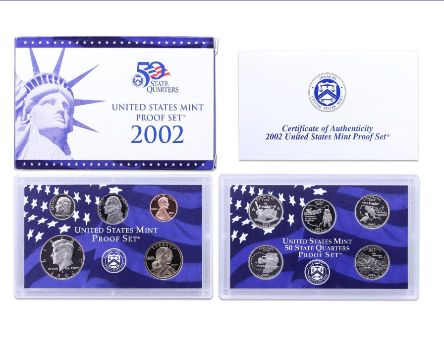 2002 US Mint Proof Set (Box 173)